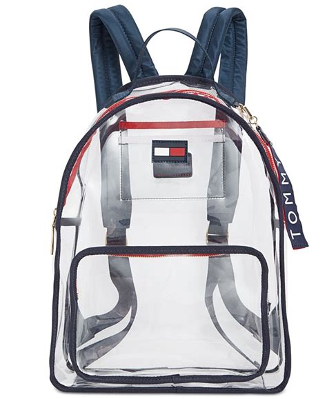 tommy hilfiger clear backpack.